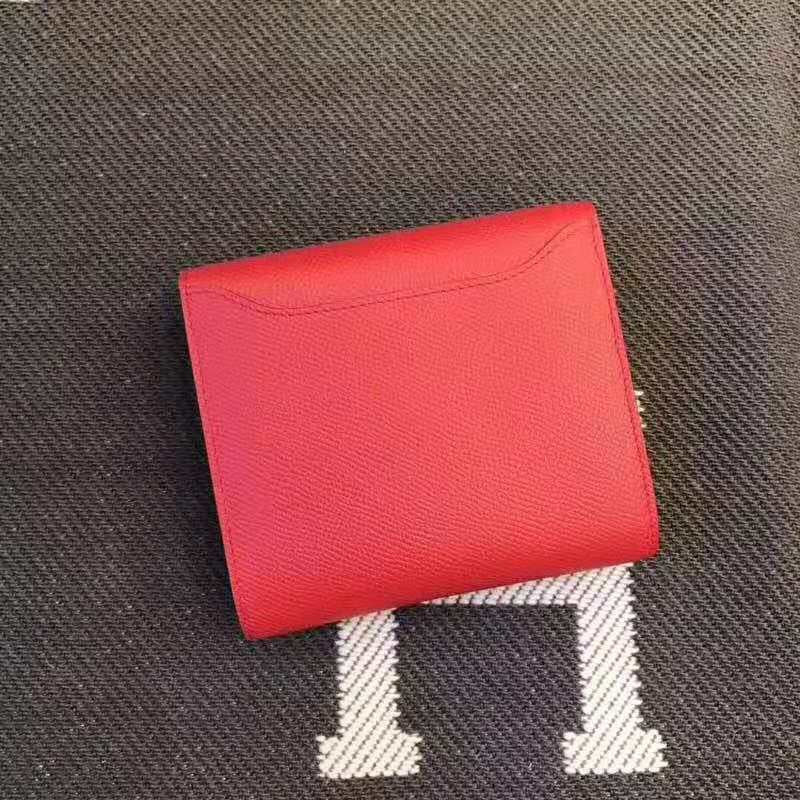 HERMES Constance 13 Red Epsom Shw
