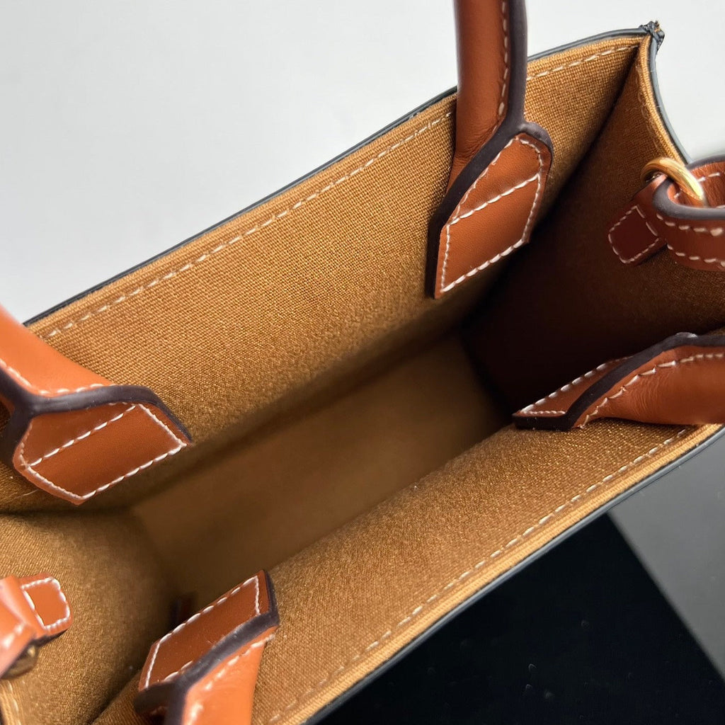 CELINE CABAS TRIOMPHE 21 BLACK CALFSKIN TOTE