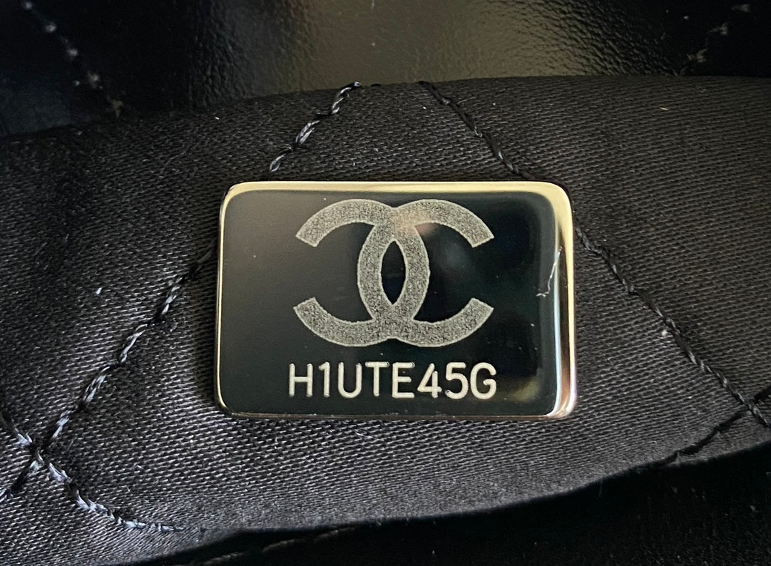 CHANEL HOBO MINI 20CM BLACK LAMBSKIN SHW