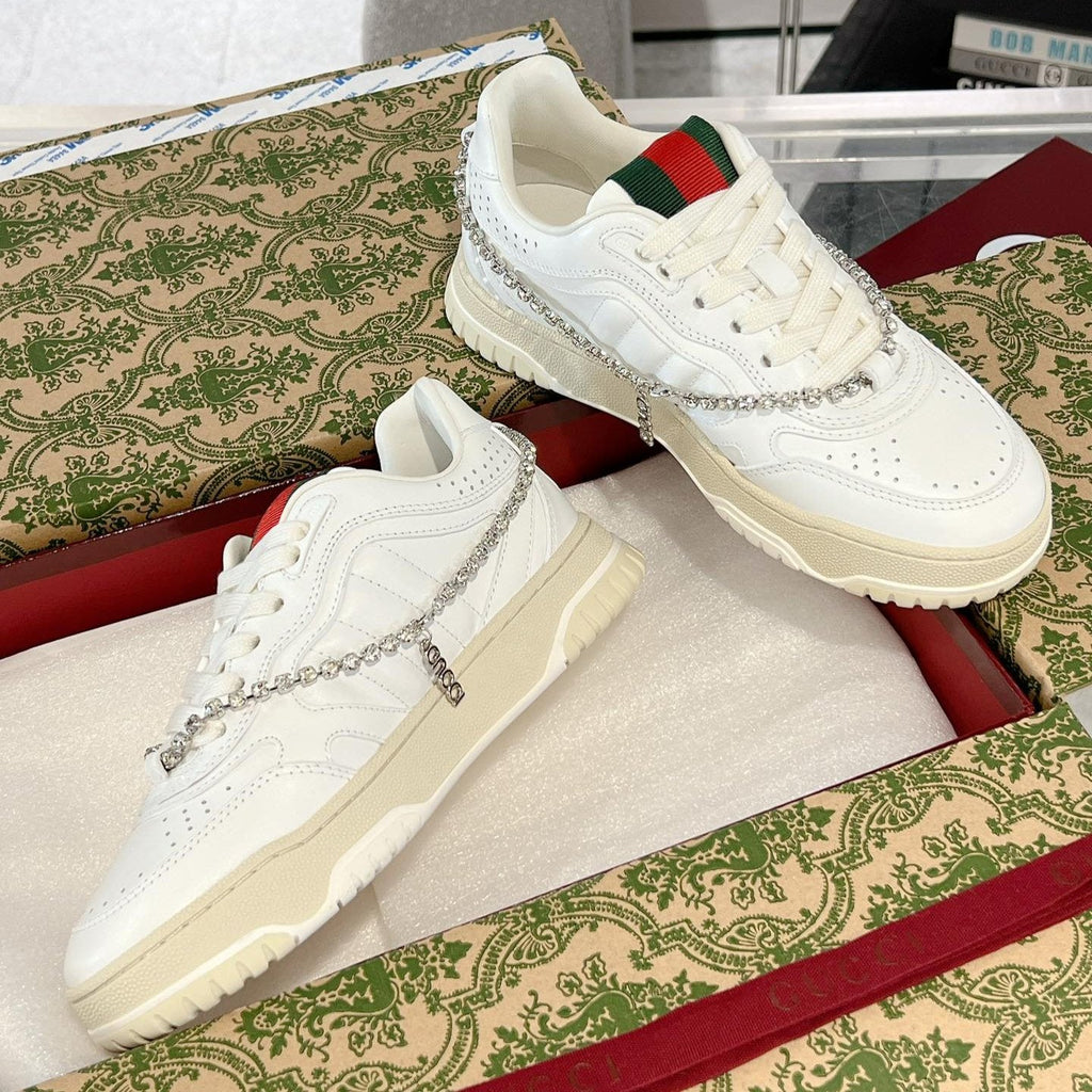 GUCCI RE-WEB SNEAKER FOR COUPLE WHITE
